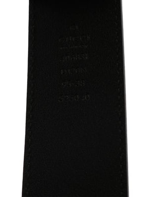 GUCCI Sophisticated Black Leather Belt for Men