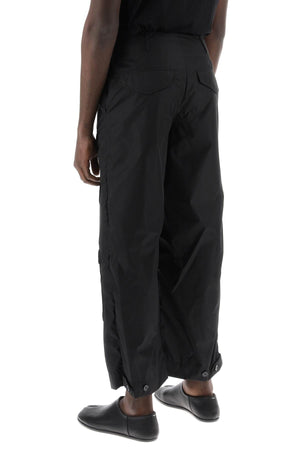 SIMONE ROCHA Men's Cropped Cargo Pants in Black for SS24 Collection