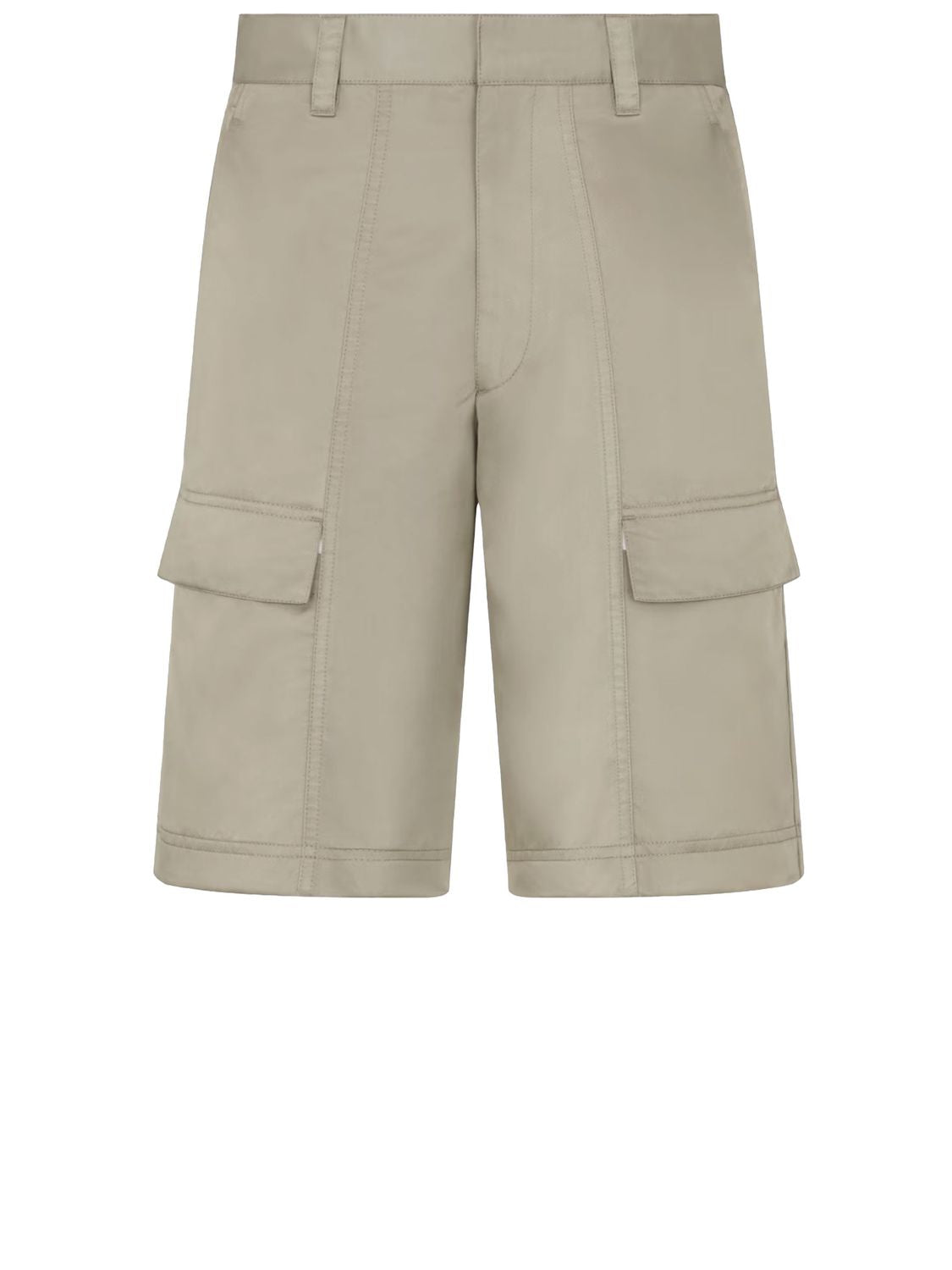 DIOR HOMME Men's Cargo Bermuda Shorts in Beige Technical Twill for SS24