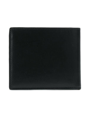 SAINT LAURENT Classic Black Leather Bifold Wallet for Men