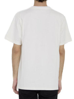 DIOR HOMME Hand-Written 1947 T-Shirt in White Cotton for Men