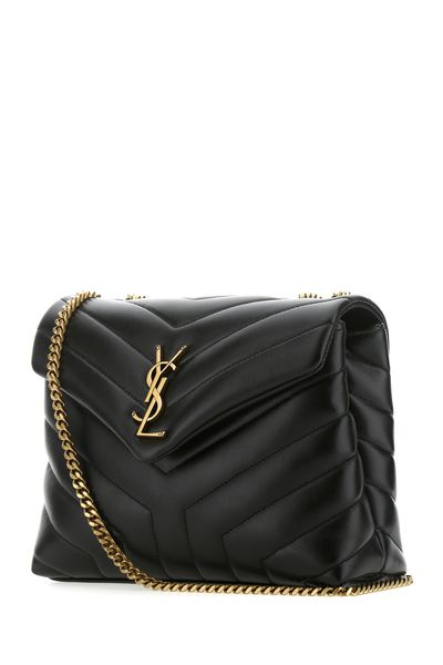 SAINT LAURENT Luxurious Black Quilted Leather Bag for Women