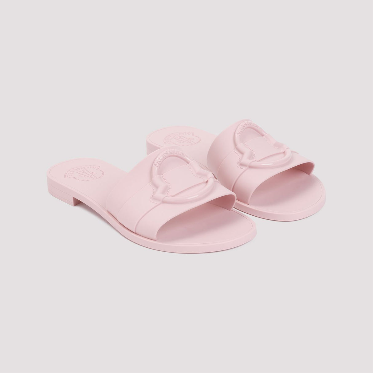 MONCLER NUDE & NEUTRALS Rubber Women's Slide Sandals