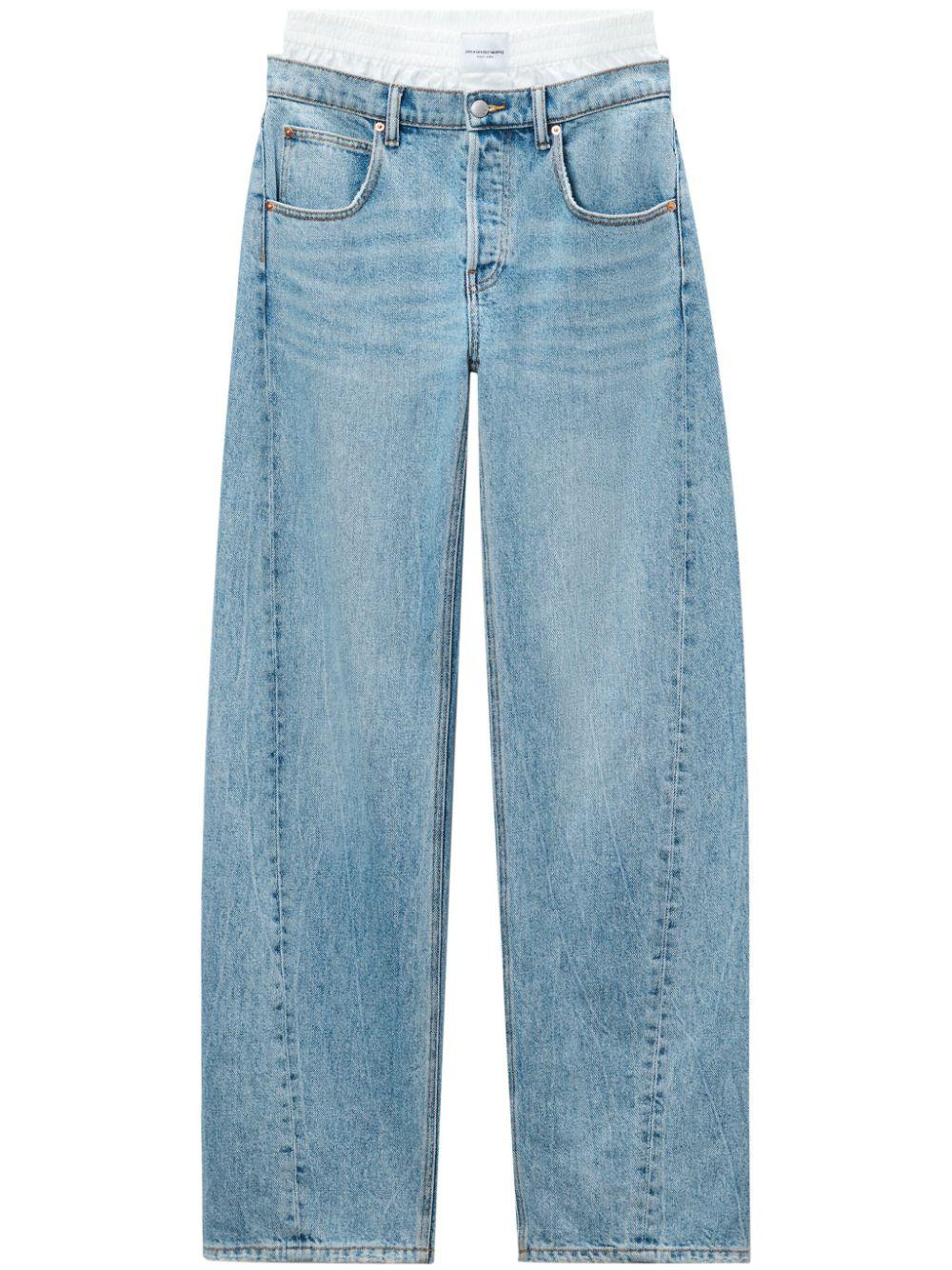 ALEXANDER WANG Jeans WITH PRE-STYLED BOXER