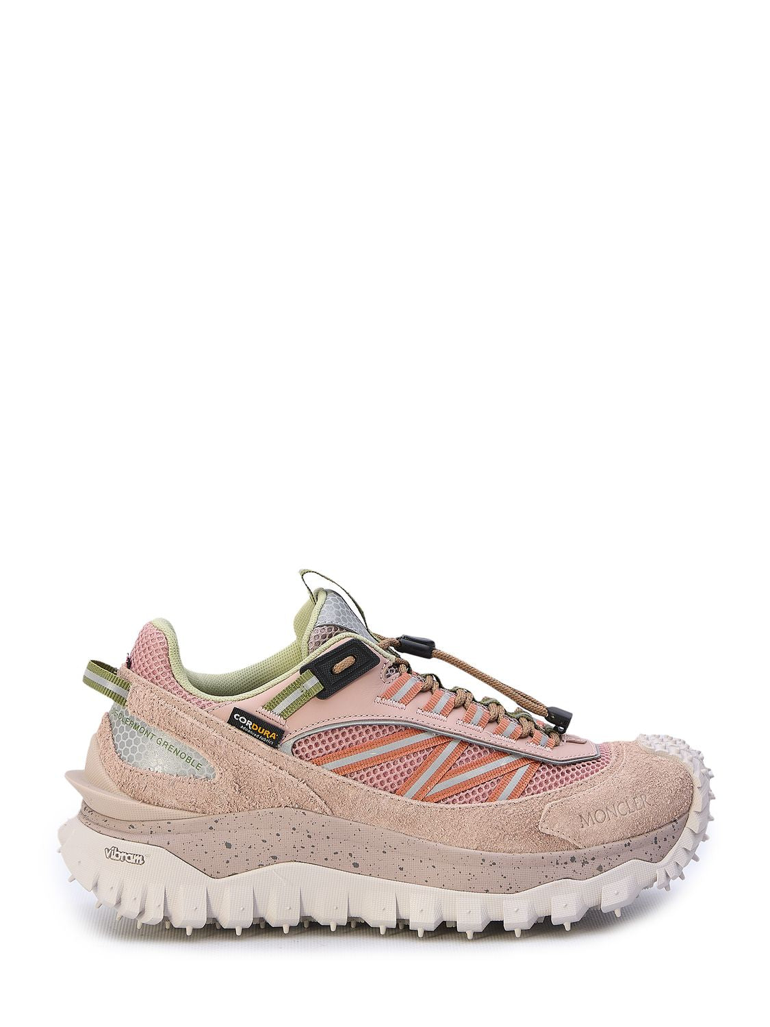 MONCLER Pink Trailgrip Sneakers for Women with Vibram Sole
