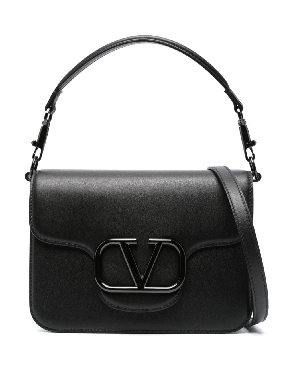 VALENTINO Black Leather Shoulder Bag for Women - SS24 Collection