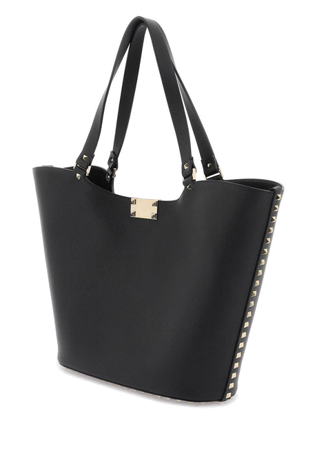 VALENTINO GARAVANI Studded Black Tote Handbag for Women