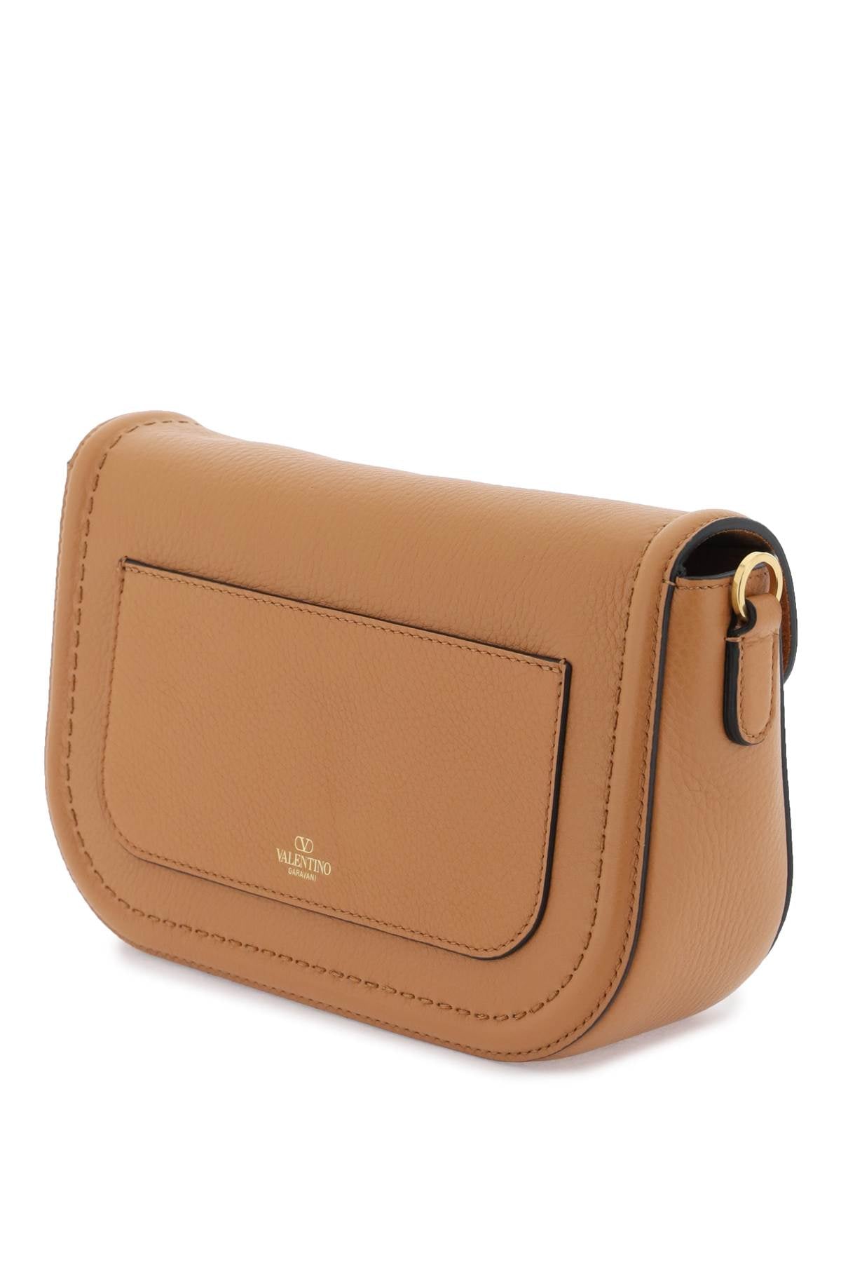 Saddle Brown Leather Shoulder Bag - Spring/Summer '24 Collection
