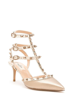 VALENTINO Studded Caged Pump in Skin for Women - SS24 Collection