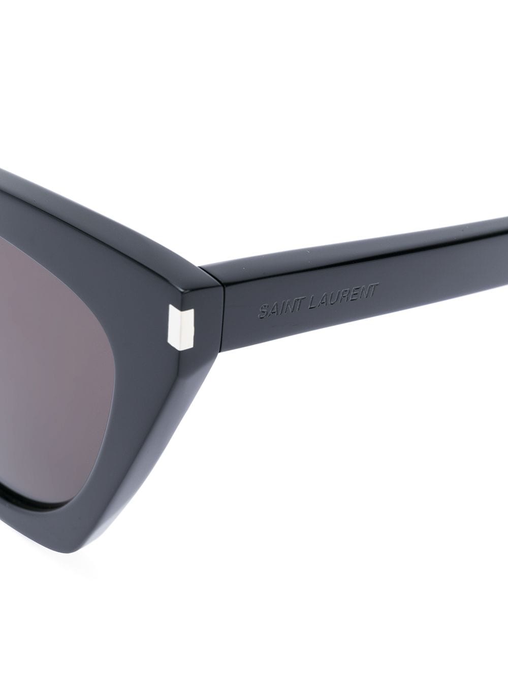 SAINT LAURENT Sleek and Chic Acetate Sunglasses in Black and Grey for Women