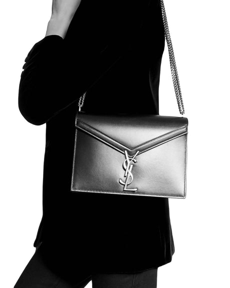 SAINT LAURENT Plaque Shoulder Handbag for Women - FW23 Collection