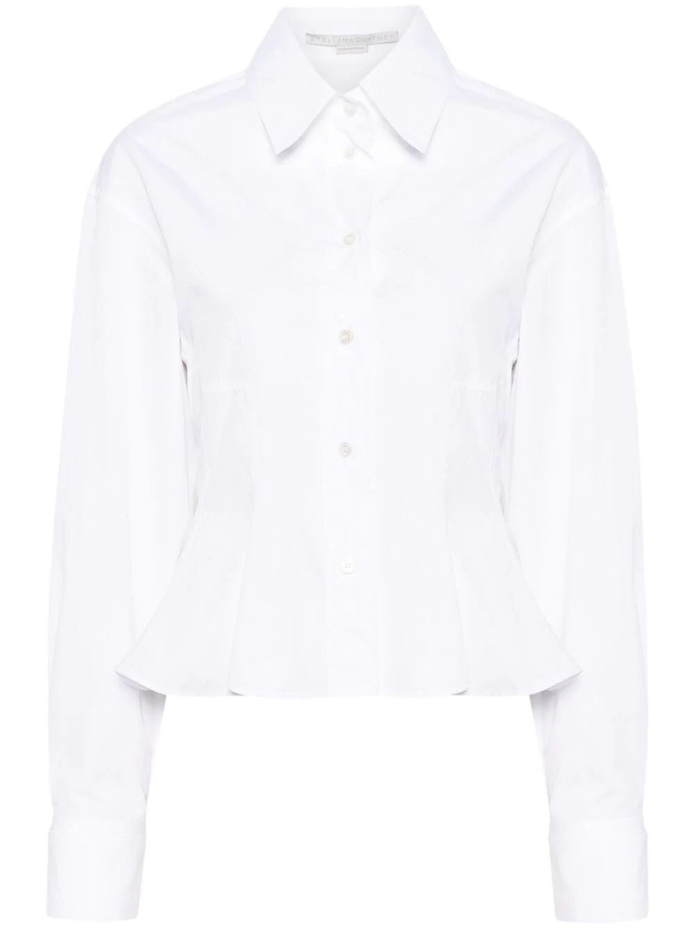 女士白色棉质衬衫－24夏季款