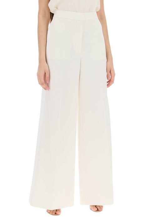 STELLA MCCARTNEY High-Waisted Wool Tailored Trousers with Contrast Side Stripes