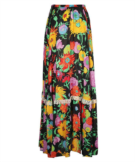 GUCCI Floral Printed Crepe Skirt - SS23 Collection
