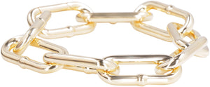 BOTTEGA VENETA Elegant Gold Plated Chain Bracelet for Women