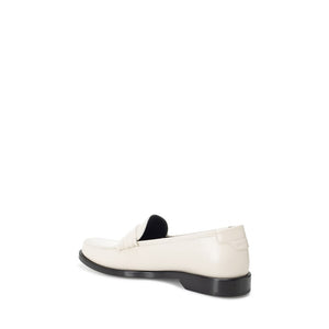 SAINT LAURENT Classic Nude Loafers with Logo Detail for Women - SS24 Collection