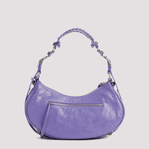 BALENCIAGA Pink & Purple Leather Shoulder Handbag for Women