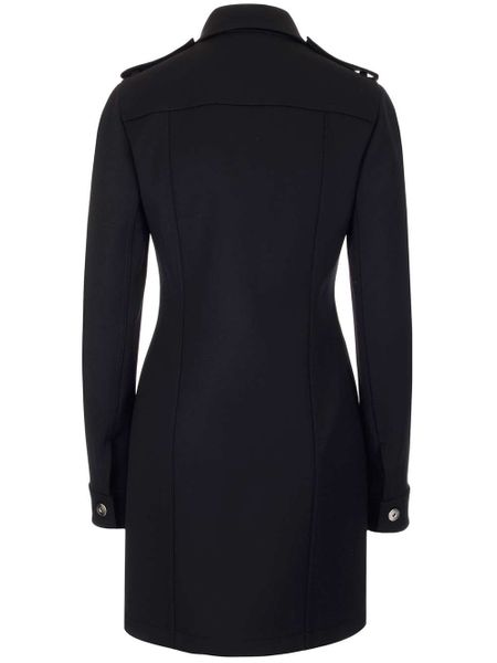 BOTTEGA VENETA Luxurious Black Stretch Wool Minidress for Women - FW21 Collection