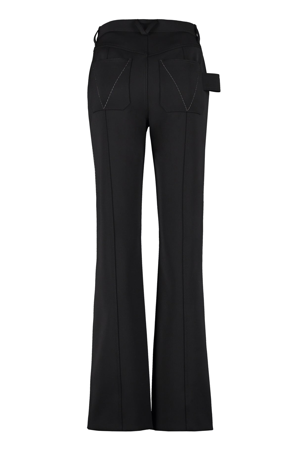 BOTTEGA VENETA Black Wool Trousers for Women from Salon 02 Collection
