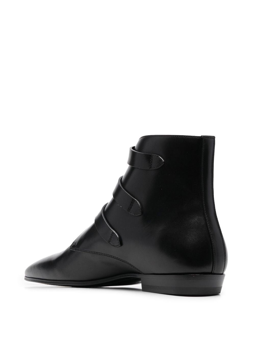 SAINT LAURENT Black Gothic Manito Boots for Men
