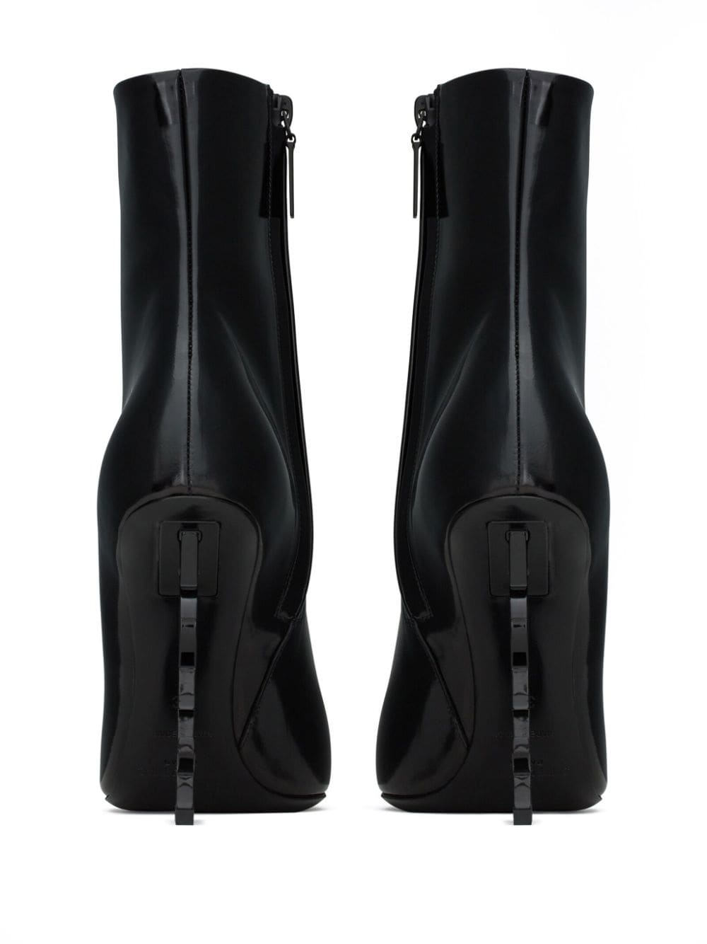 SAINT LAURENT Sophisticated Opyum 110mm Leather Boots for Women - Black