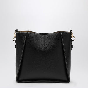 STELLA MCCARTNEY Eco-Leather Black Crossbody Handbag with Perforated Logo - Women's Carryover Collection