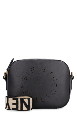 STELLA MCCARTNEY Faux Leather Camera Handbag with Perforated Logo and Gold-Tone Hardware for Women