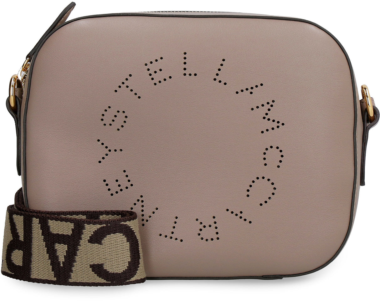STELLA MCCARTNEY Beige Eco-Friendly Mini Crossbody Camera Bag for Women FW24