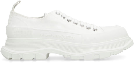 ALEXANDER MCQUEEN Men's White Cotton Canvas Sneakers for FW23