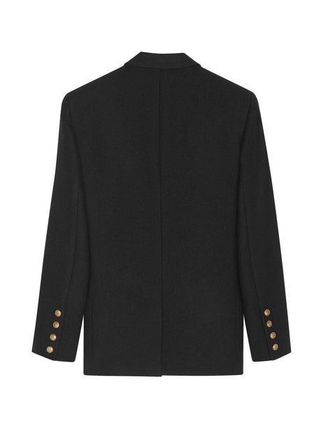 SAINT LAURENT Classic Double Breasted Wool Jacket for Men