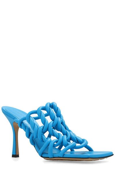 BOTTEGA VENETA Blue LAMB SKIN Sandals for Women - SS23 Collection