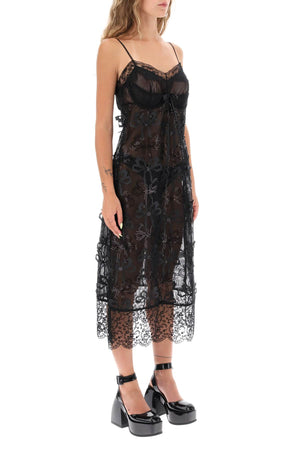 SIMONE ROCHA Romantic & Sensual Embroidered Tulle Slip Dress for Women