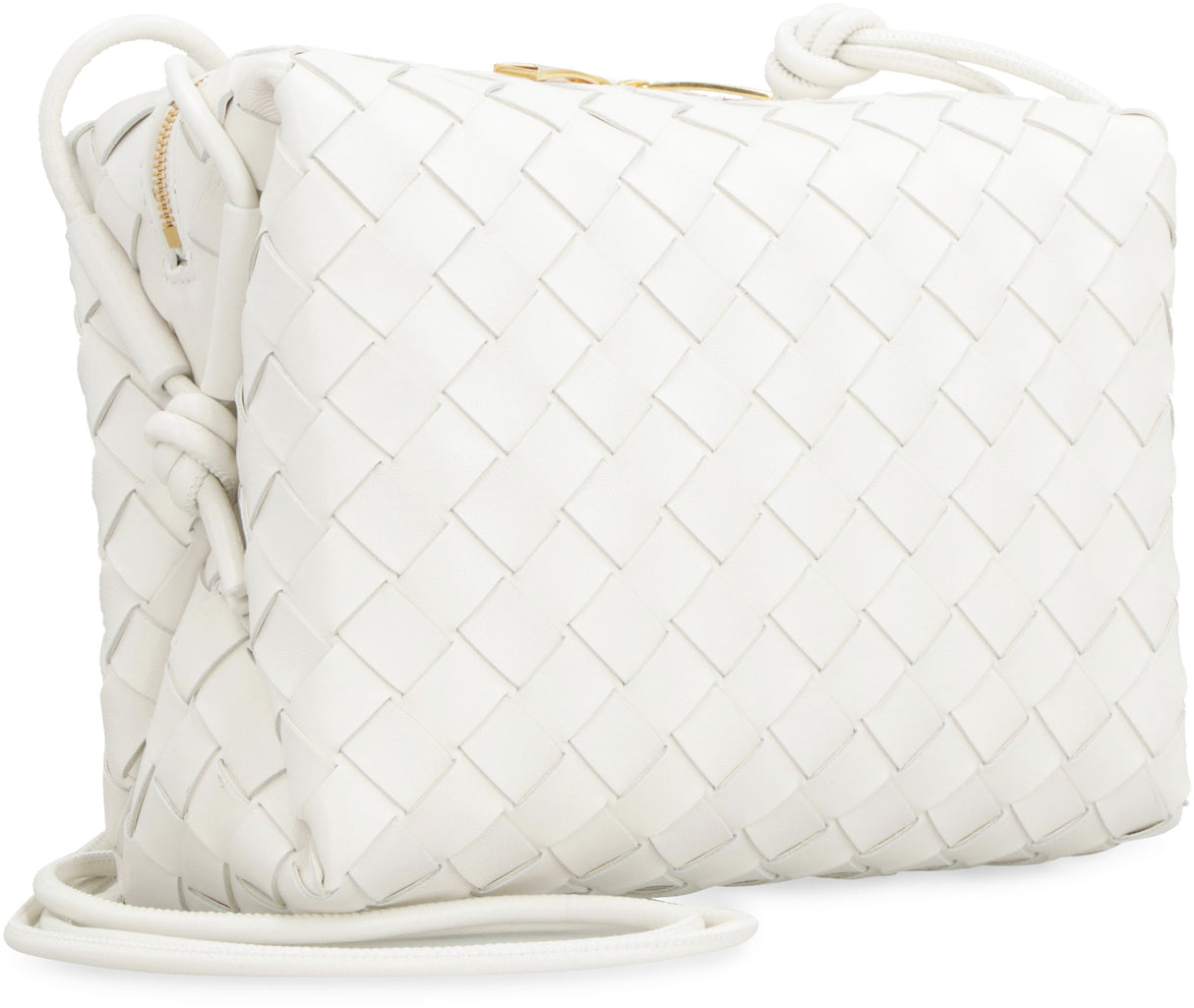 BOTTEGA VENETA Women's Mini Loop Crossbody Handbag in White Calf Leather - FW23