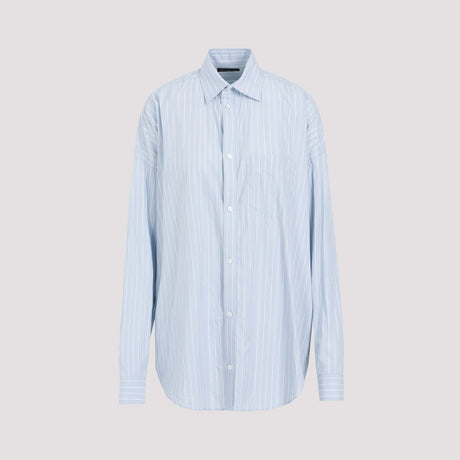 BALENCIAGA Blue Cocoon Shirt for Women for SS24