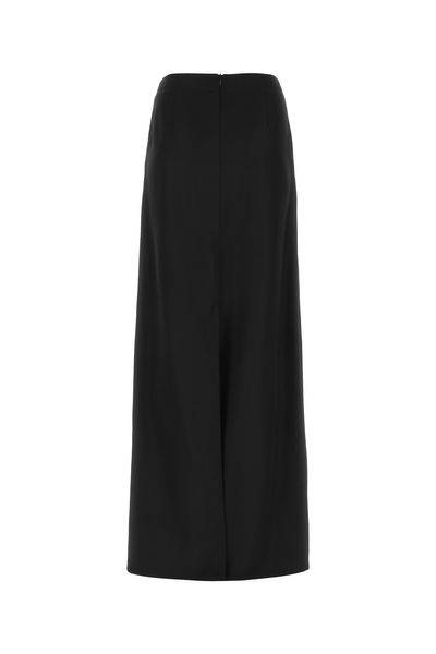 经典黑色丝绸缎裙女款- SS23系列