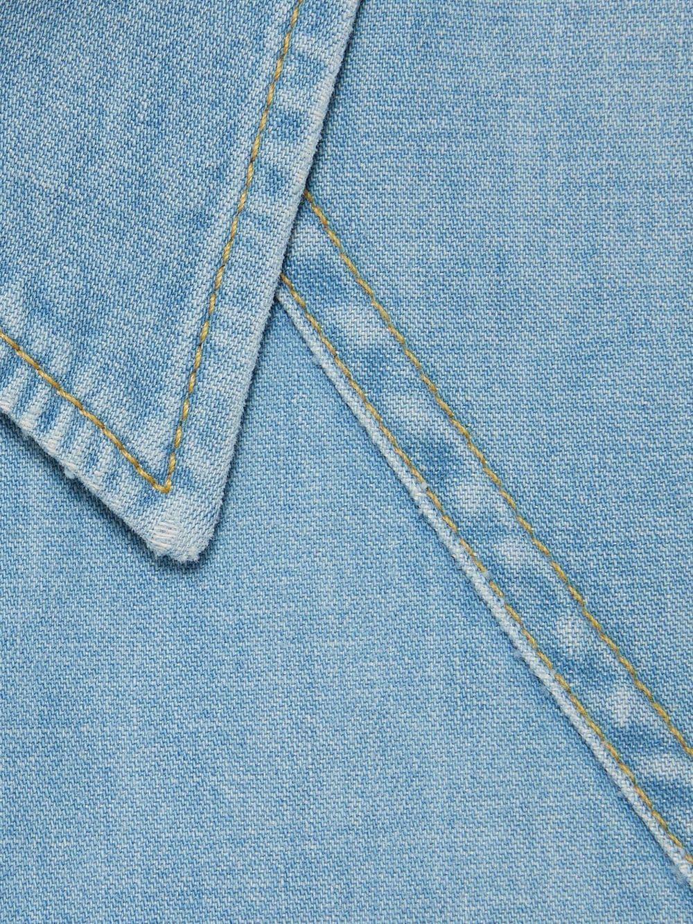 GUCCI Timeless Elegance: Classic Blue Denim Shirt for Men