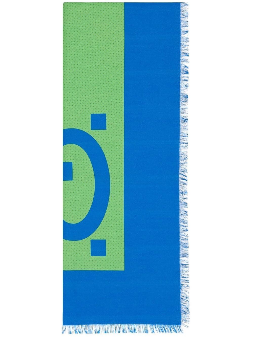 蓝色大象牙圈男士丝巾 | 100％真丝SS23系列
