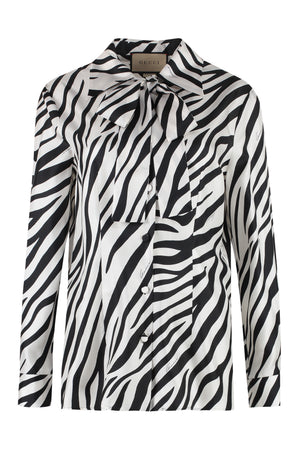GUCCI Animalier Printed Silk Shirt for Women - SS23 Collection
