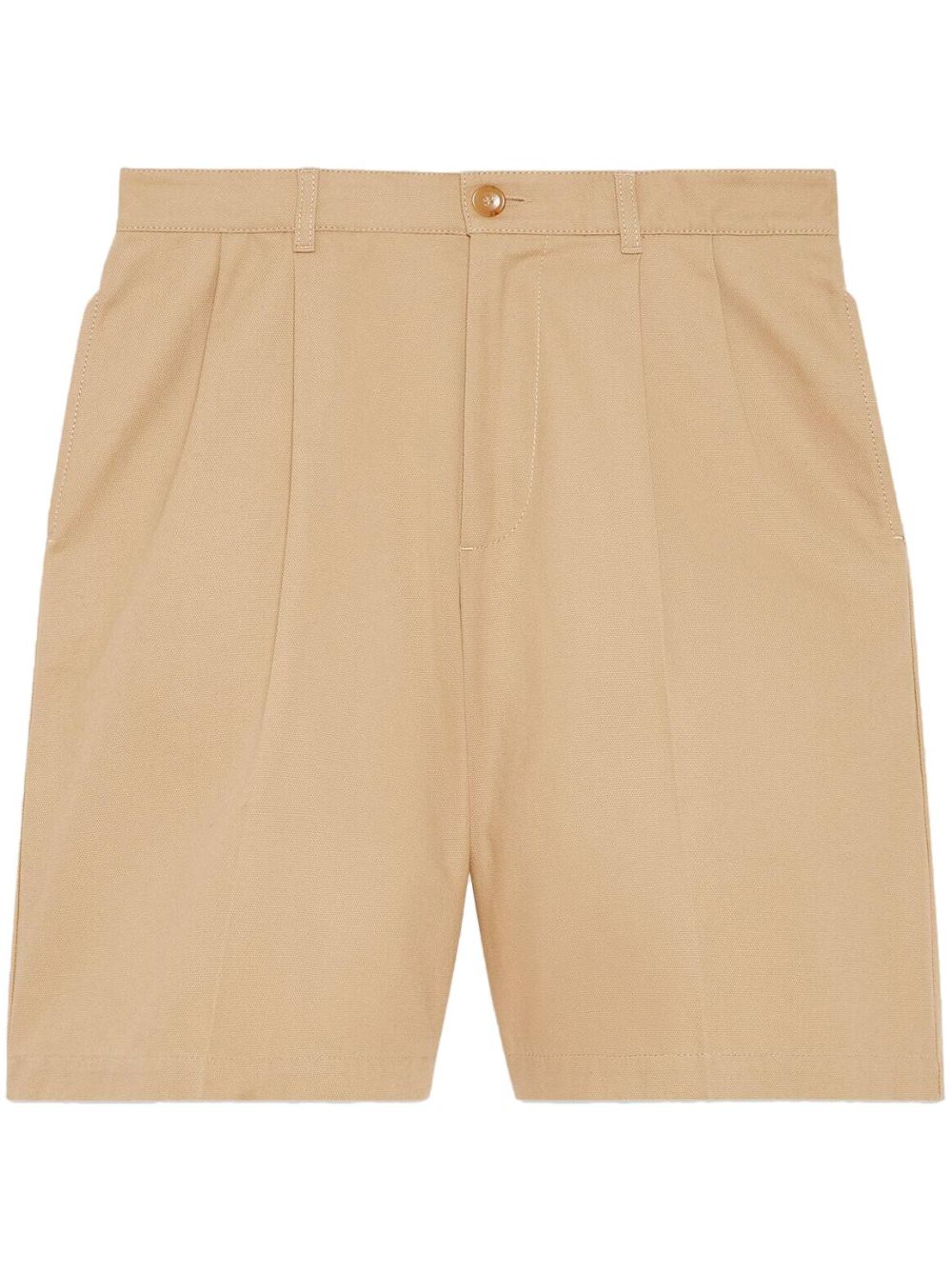 GUCCI Men's Beige Cotton Bermuda Shorts for Fall/Winter 2024