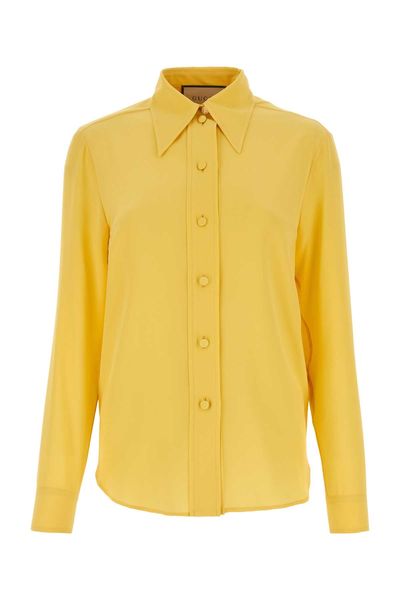 豪华丝绸垂饰衣衫：活泼的黄橙色调