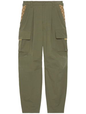 绿色棉质男式货物长裤 | FW23系列