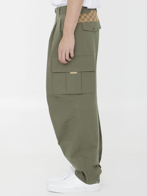 绿色棉质男式货物长裤 | FW23系列