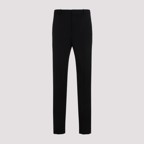 SAINT LAURENT Classic Black Wool Pants for Men - FW23