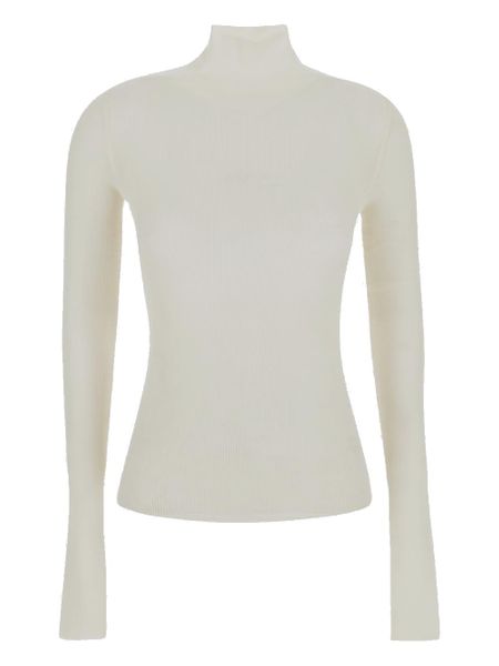 BOTTEGA VENETA Cozy White Wool Turtleneck Sweater for Women - FW24
