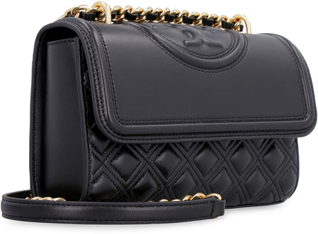 TORY BURCH Classic Black Quilted Shoulder Handbag for Women