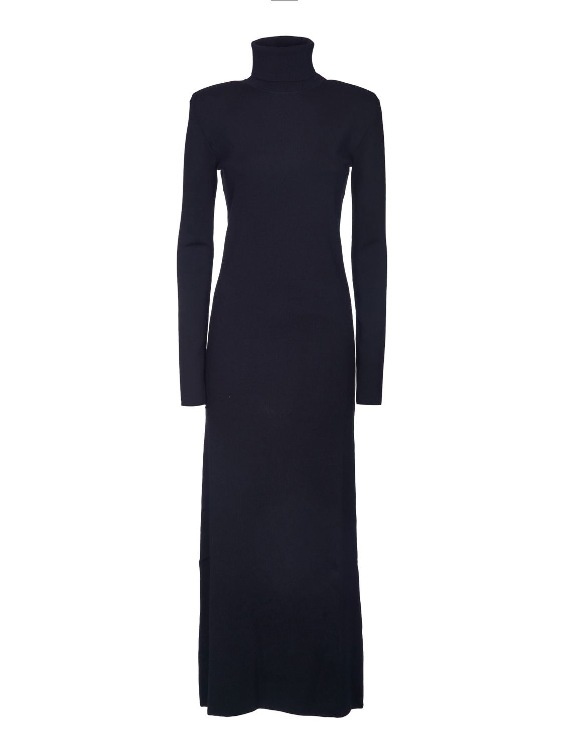 SAINT LAURENT Classic Wool Long Dress for Women in Black - FW23 Collection