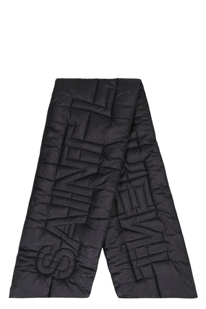 SAINT LAURENT Black Padded Nylon Scarf for Women - Size 30X220 CM