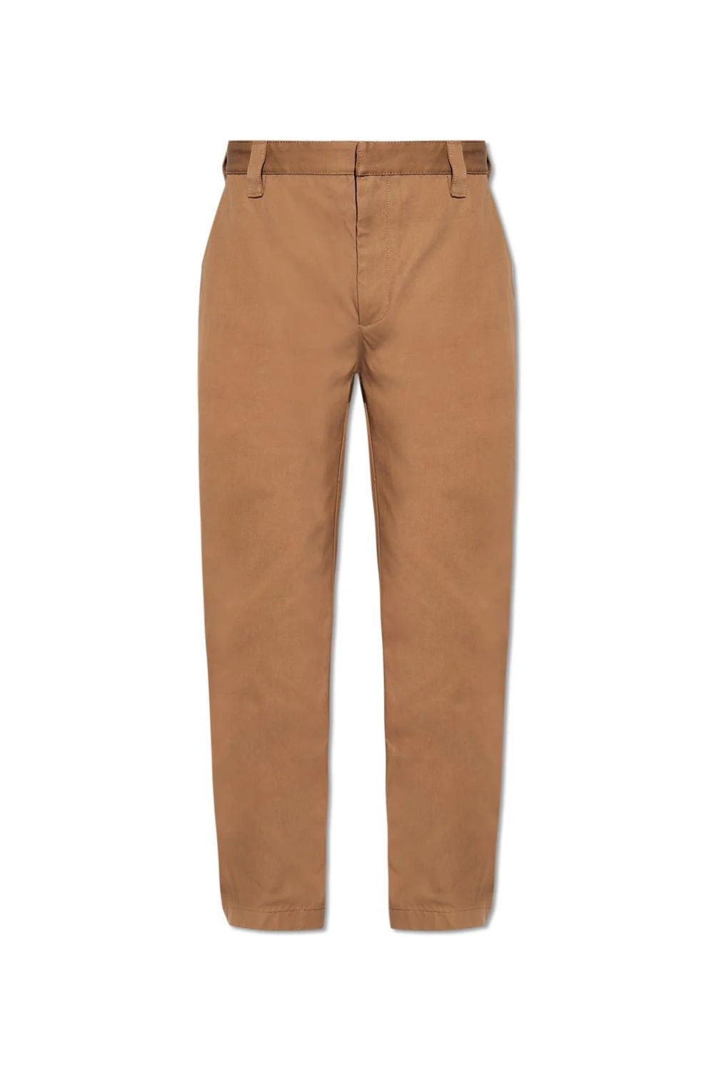 BOTTEGA VENETA Luxurious Twill Tapered Trousers for Men in Brown (SS24)