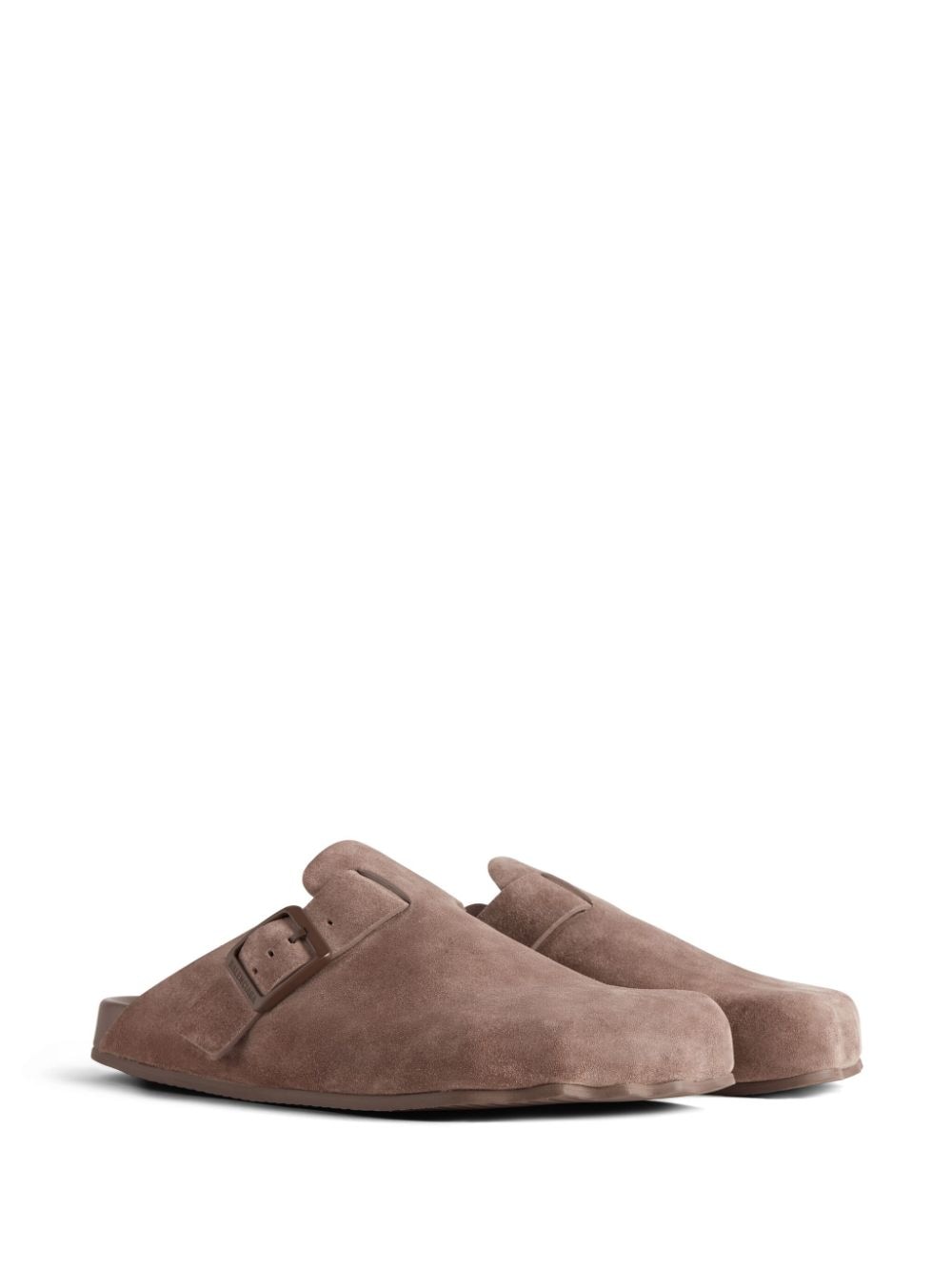 BALENCIAGA Brown Straw Flat Sandals for Women