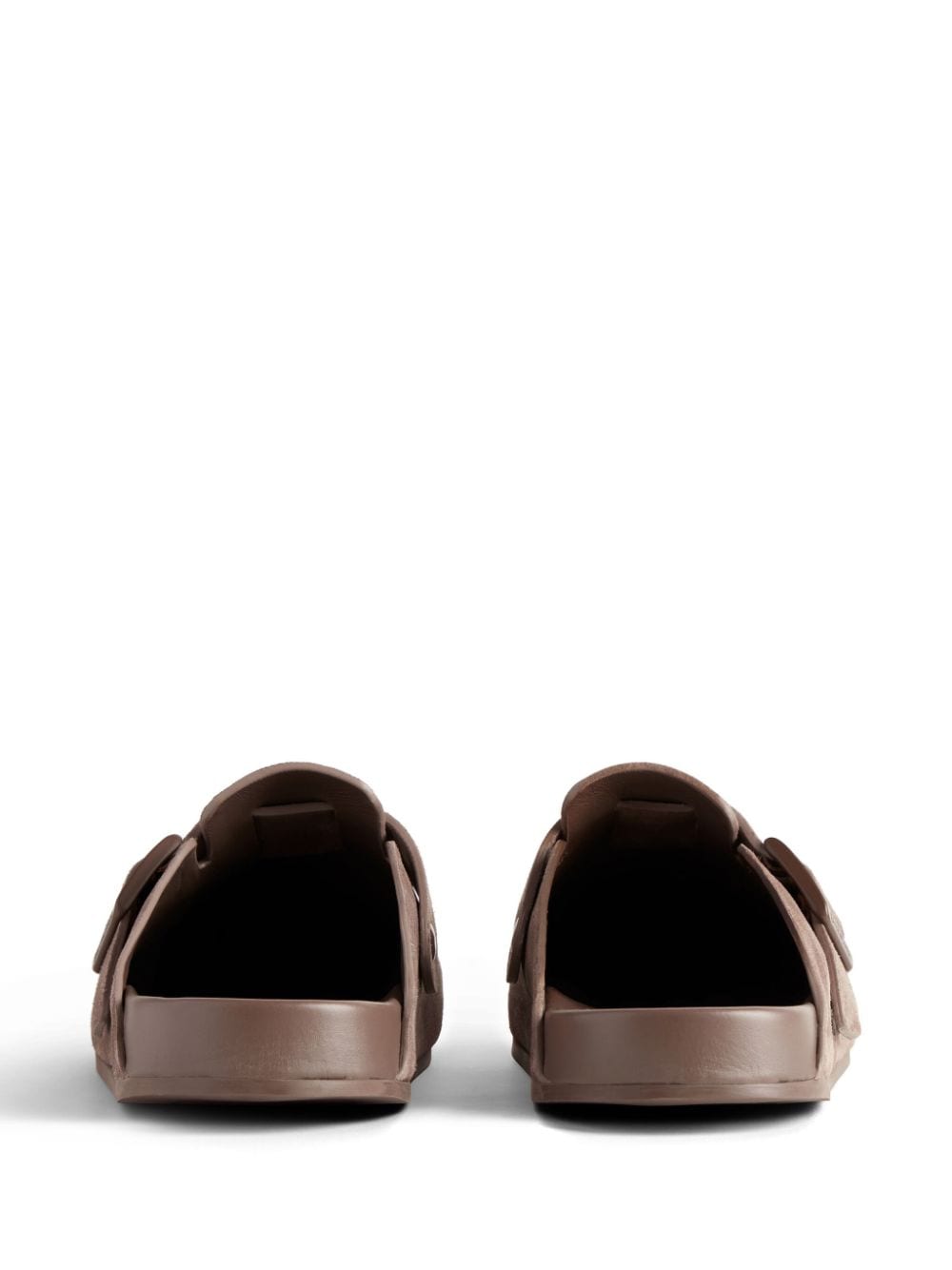 BALENCIAGA Brown Straw Flat Sandals for Women